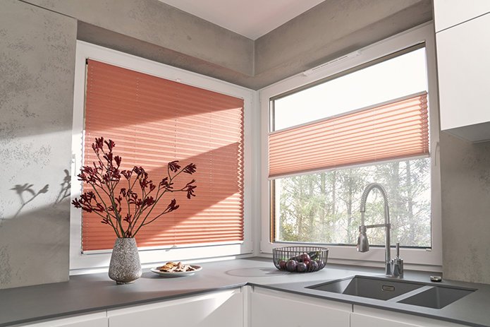 Plissee ohne Bohren Beispiel