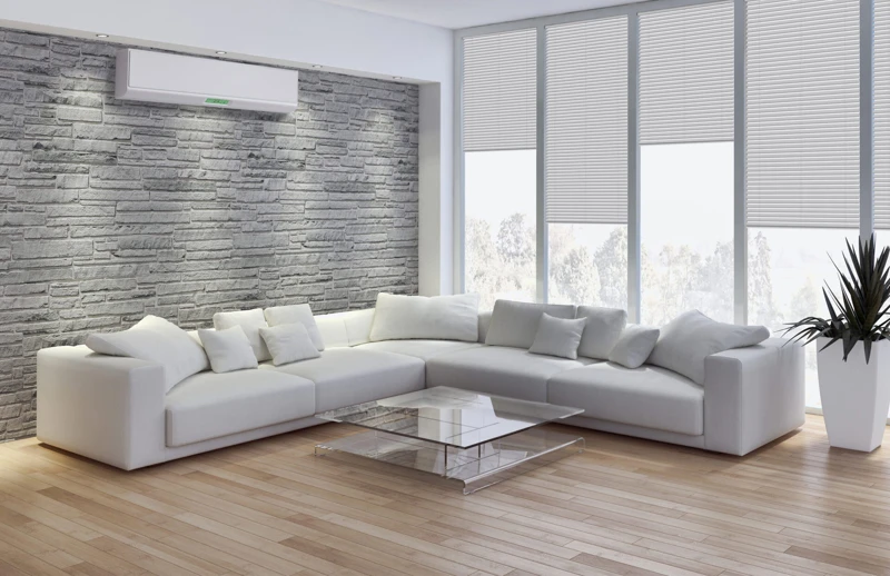 Interno con aria condizionata