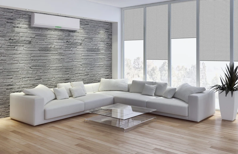 Interno con aria condizionata