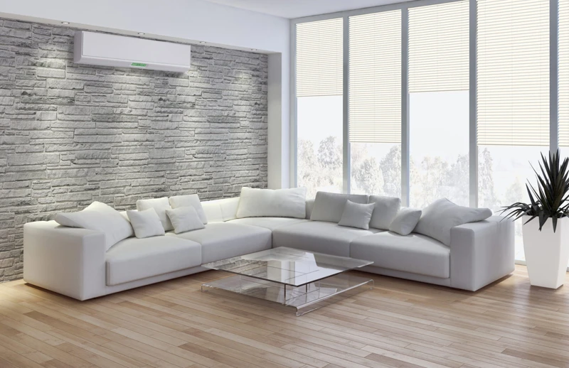 Interno con aria condizionata