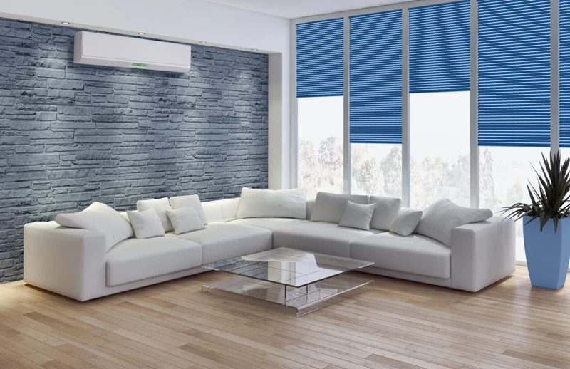 Interno con aria condizionata