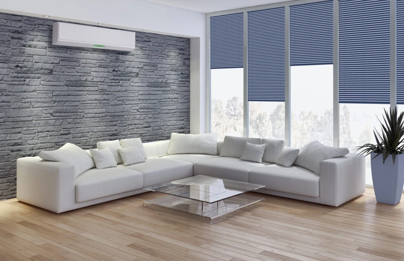 Interno con aria condizionata