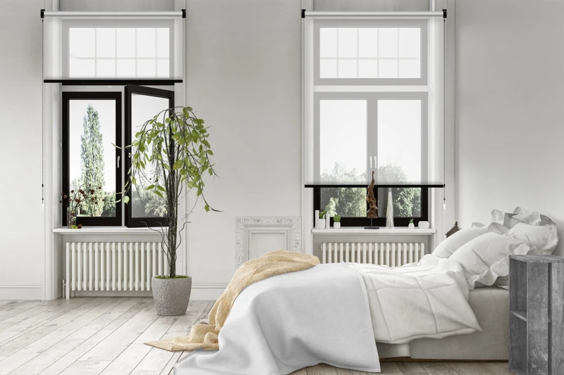 Bright light modern luxury bedroom