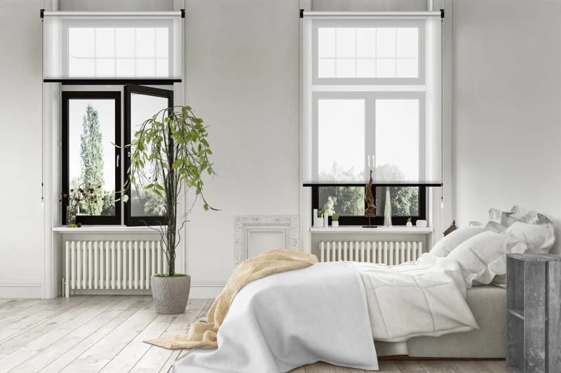 Bright light modern luxury bedroom