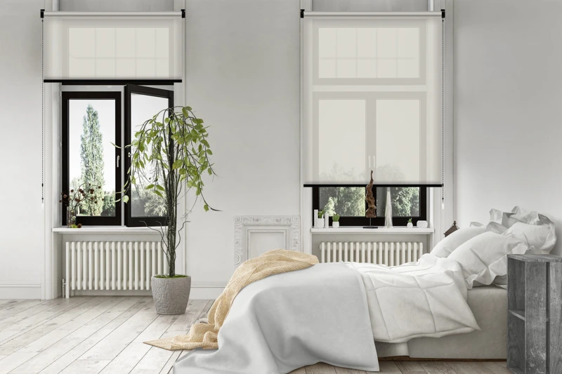 Bright light modern luxury bedroom