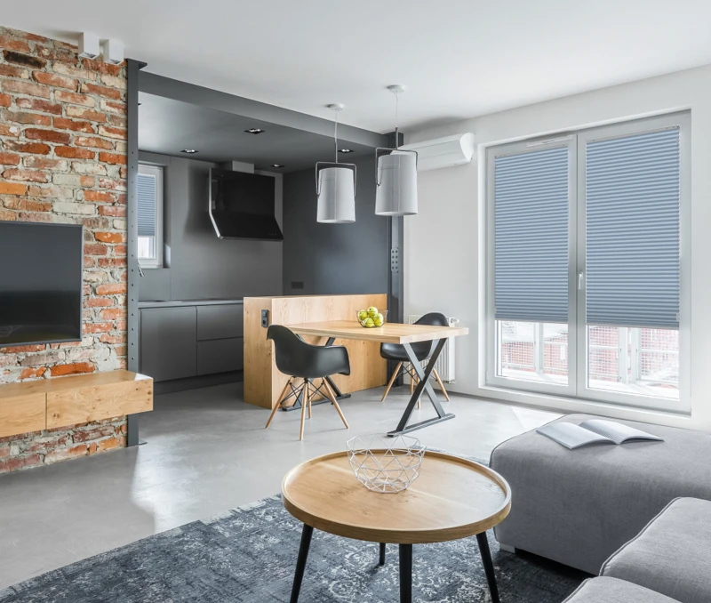 Apartment with open kitchen